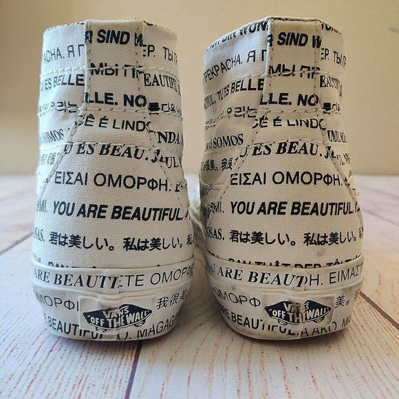 Men's Vans "We Are Beautiful" Sk8-Hi Tapered Sneakers 7 - Picture 13 of 14